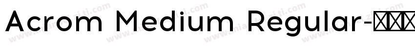 Acrom Medium Regular字体转换